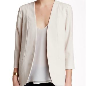 ❤️ Harlowe & Graham blazer XS cream open jacket